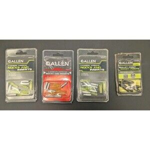 Lot of 3 New Packs Allen Carbon Arrow Nocks And Inserts & 1 Bullet Point - READ